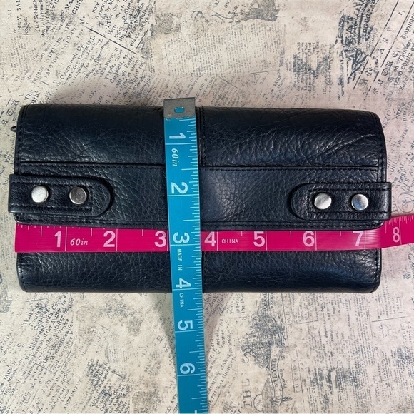 Fossil trifold black leather wallet organizer - Picture 11 of 11